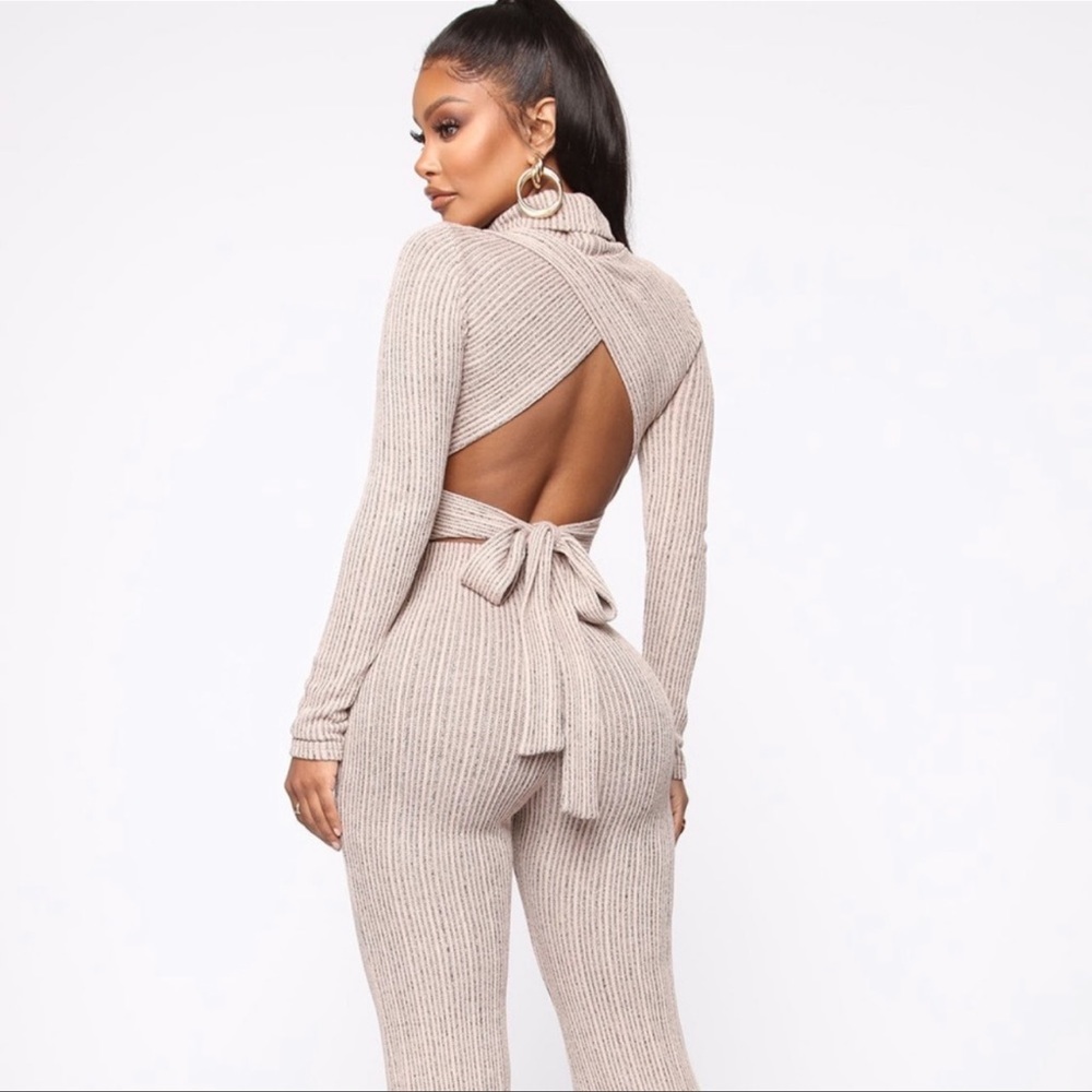 Fashion Nova 2 Piece Pant Set